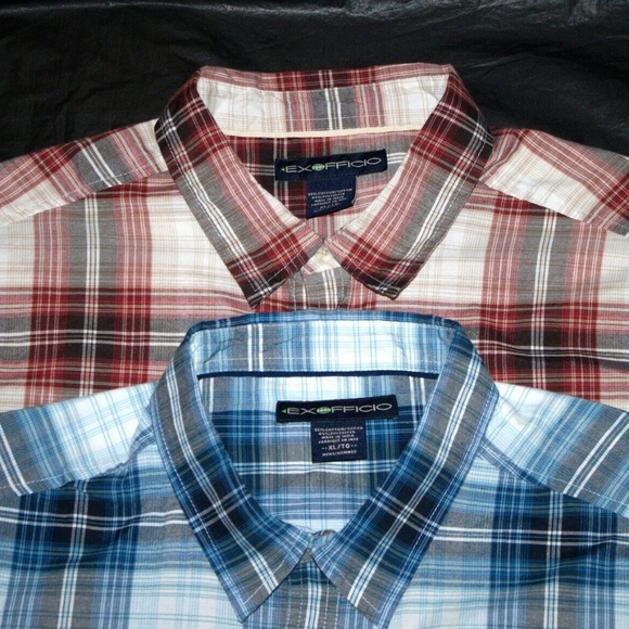 Exofficio Other - ExOfficio Short Sleeve Plaid Button Lot Of 2 Shirt
